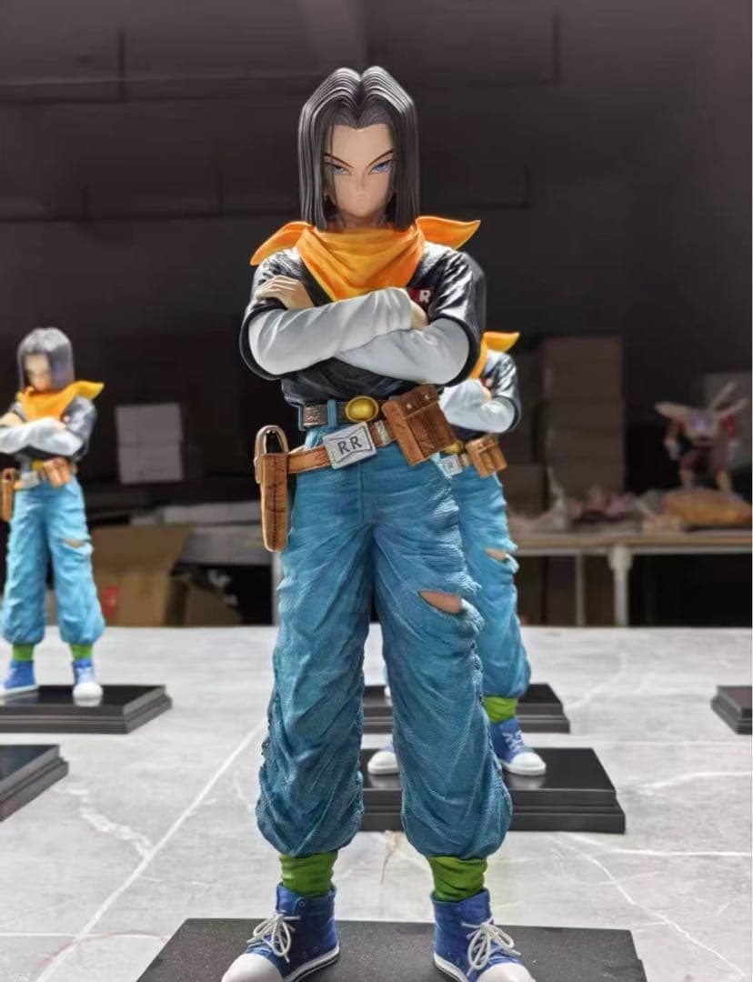 ドラゴンボール 人造人間18号17号 ガレキ ガレージキット スタチュー X④