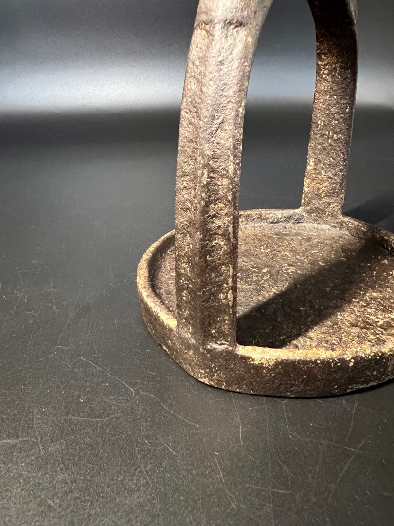 ◎古道具 庵々◎李朝後期 鉄製馬具 李朝 鐙■古道具古美術骨董茶道具華道具武具