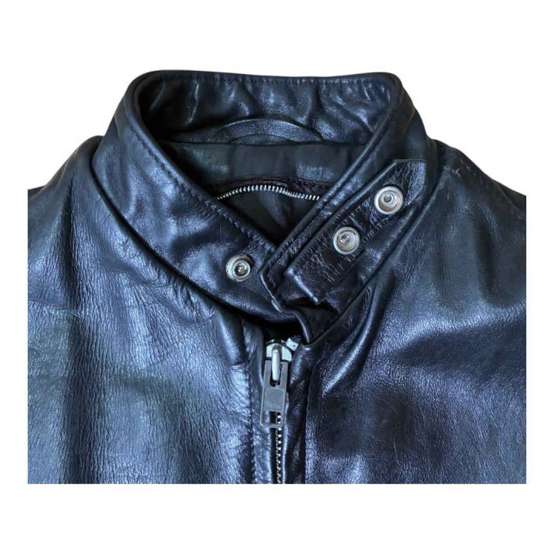 h*ん様 Schott ショット 641 シングルライダース ブラック 38