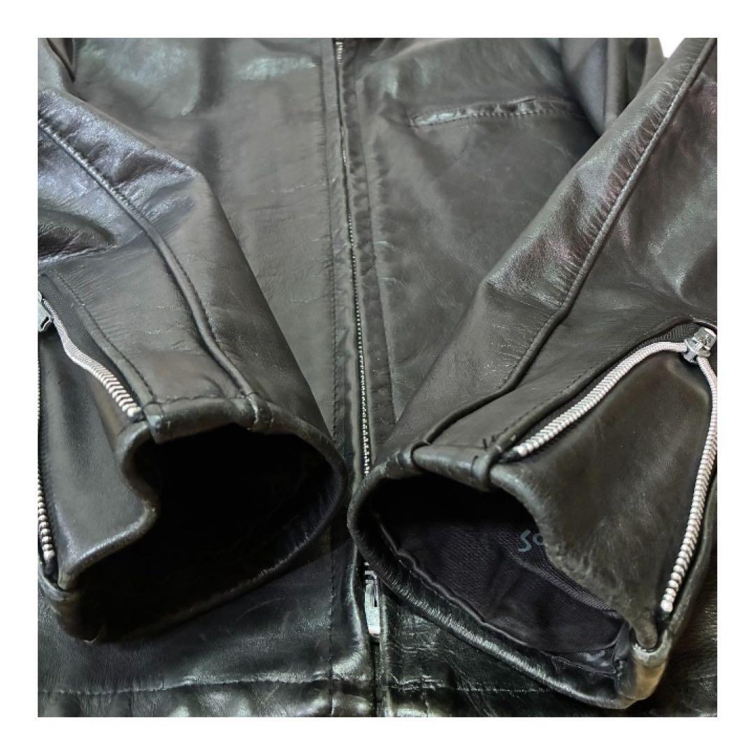 h*ん様 Schott ショット 641 シングルライダース ブラック 38