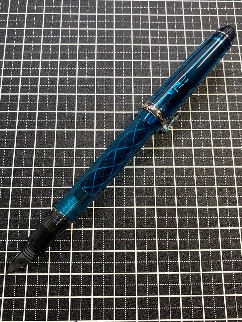 PILOT CUSTOM74 透明ターコイズグリーン　万年筆　字幅M