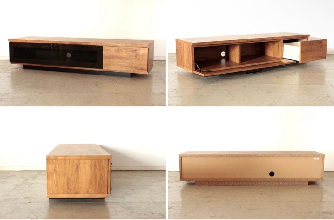 【値下げ】ローボード テレビ台 140cm幅 ナチュラルウッド 大川家具 東馬