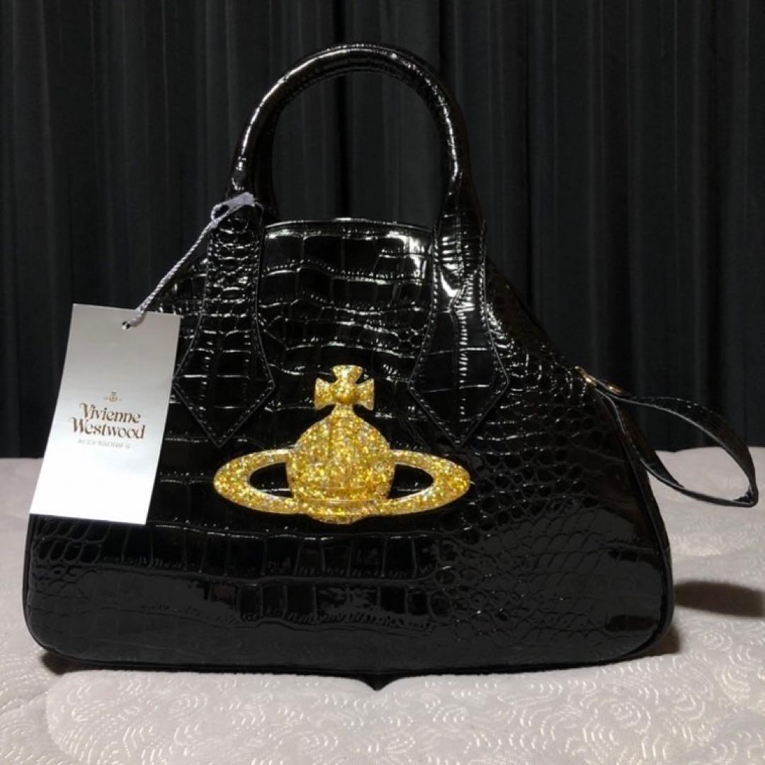 d*9様 Vivienne Westwood クロコダイル風　ハンドバッグ