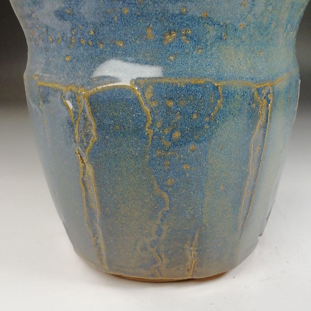 Ｔ６８６　水指　『熊野焼』『細水指』『皿谷実 造』　共箱　茶道具