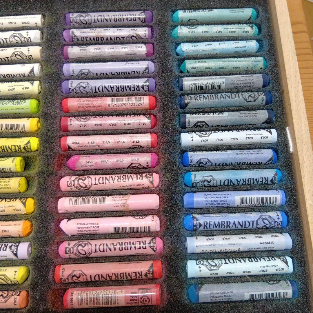 レンブラント　ソフトパステル　９０本　木箱　ロイヤルターレンス社