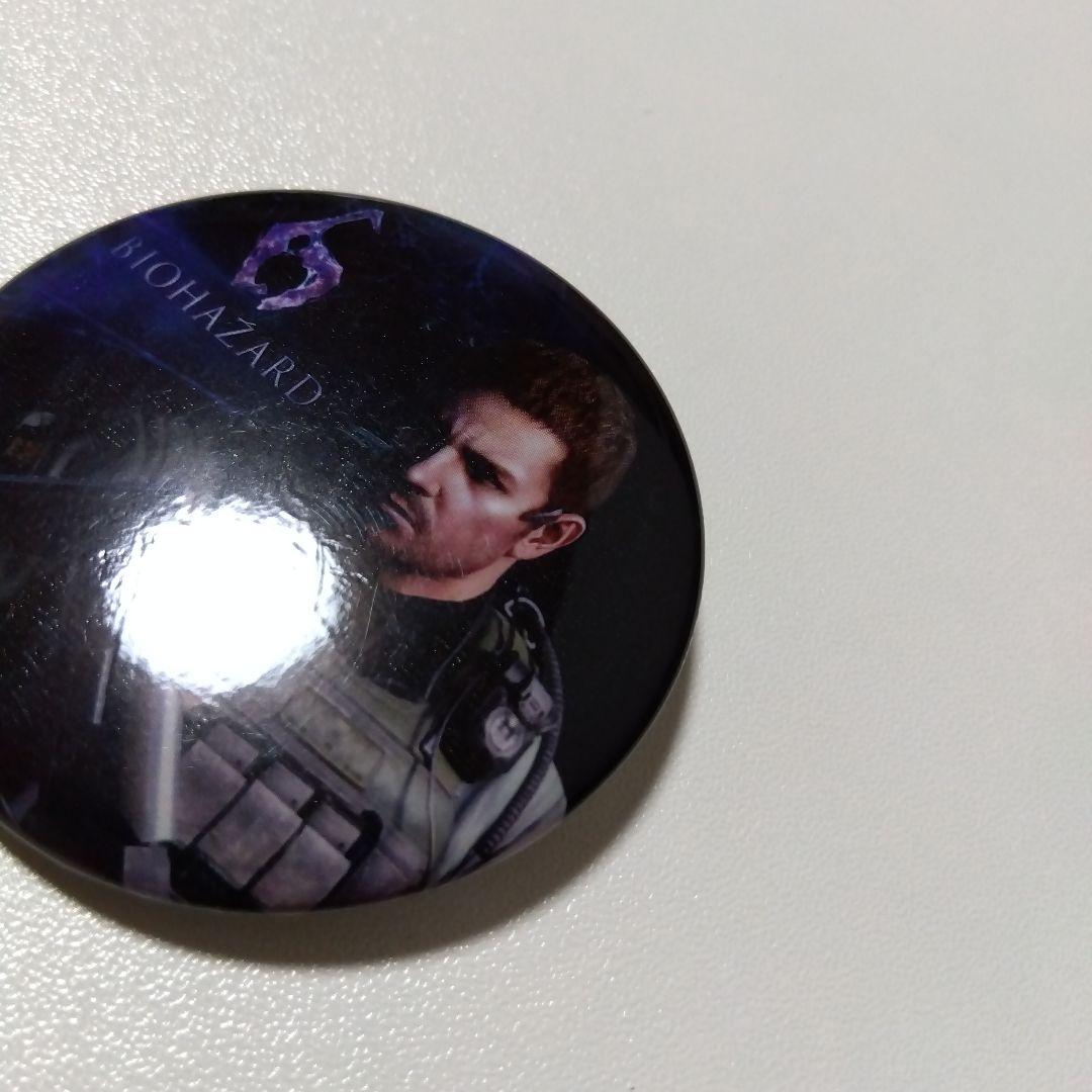 【バイオハザード】クリス パセラ カプコンバー 特典 缶バッジ