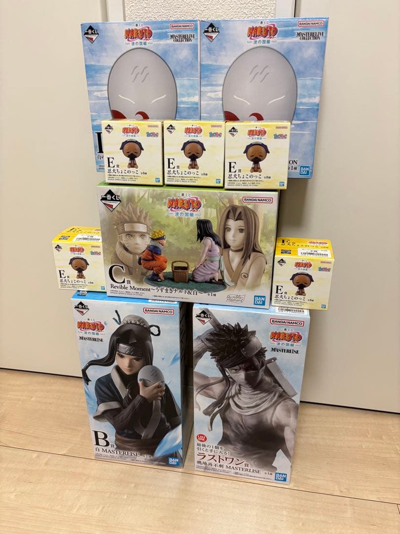 NARUTO 一番くじ 波の国編 フィギュアセミコンプ セット