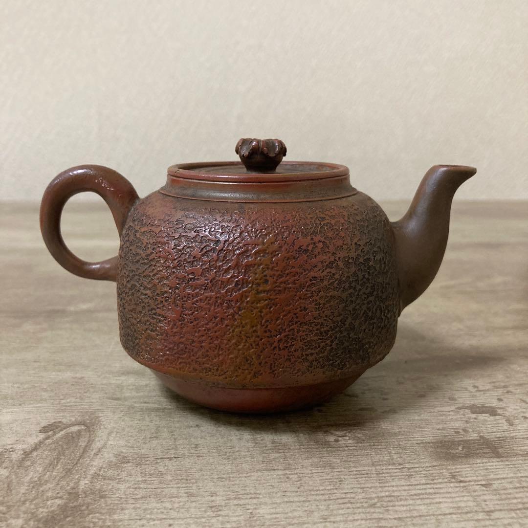 古備前　香山　小茶器揃え　時代　急須　湯冷し　湯呑み5 明治〈検 常滑　朱泥