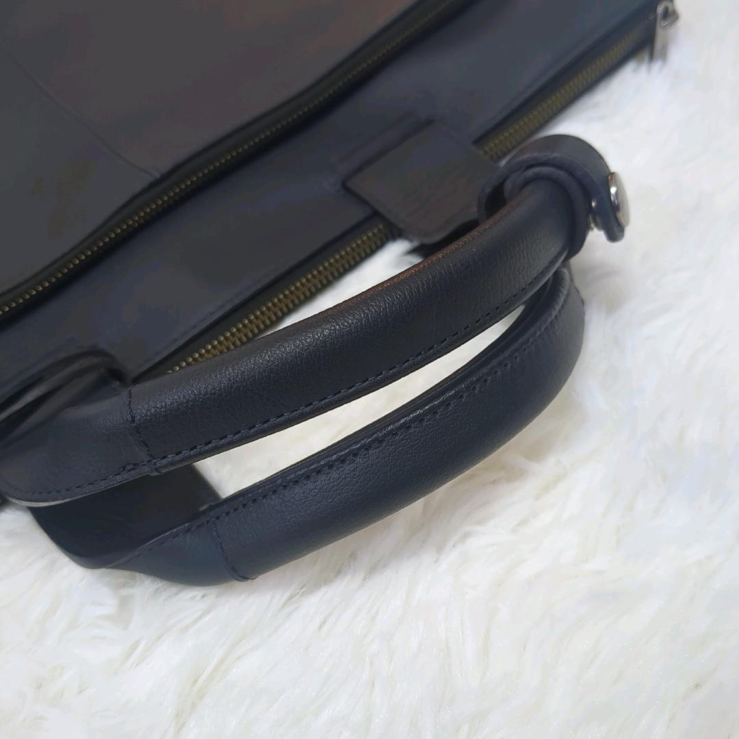 【未使用級】バーバリーブラックレーベル 豪華おまけ付 黒 レザー ビジネスバッグ