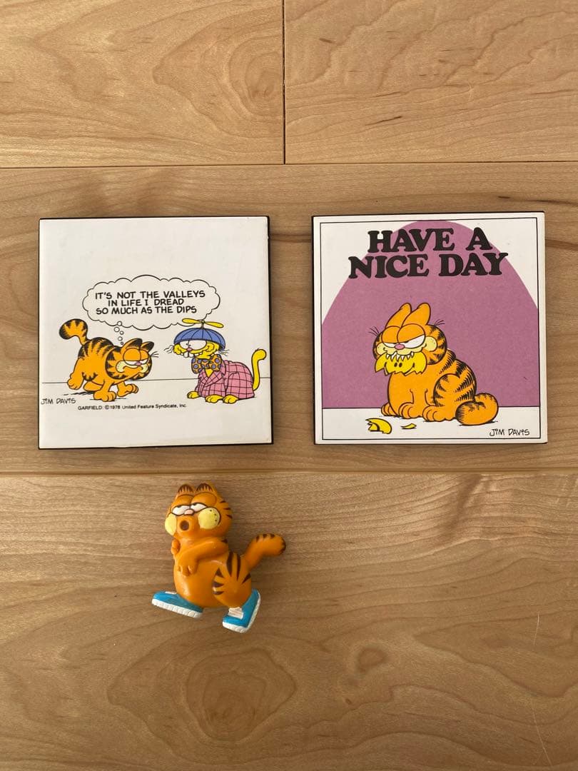 「ENESCO」ガーフィールド　ヴィンテージ　タイル　スタンド