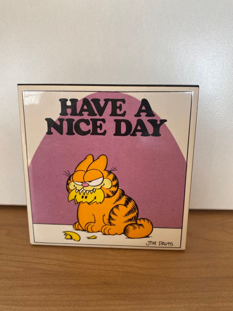 「ENESCO」ガーフィールド　ヴィンテージ　タイル　スタンド