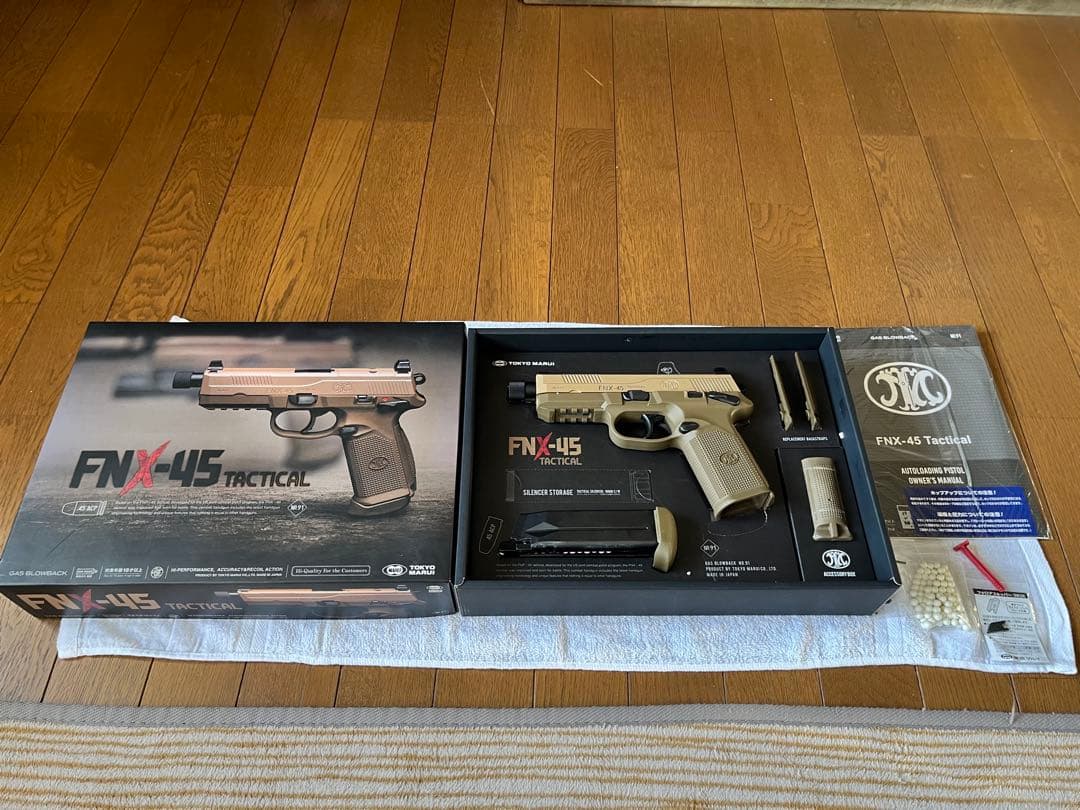 東京マルイのFNX-45タクティカル ガスブローバックガン