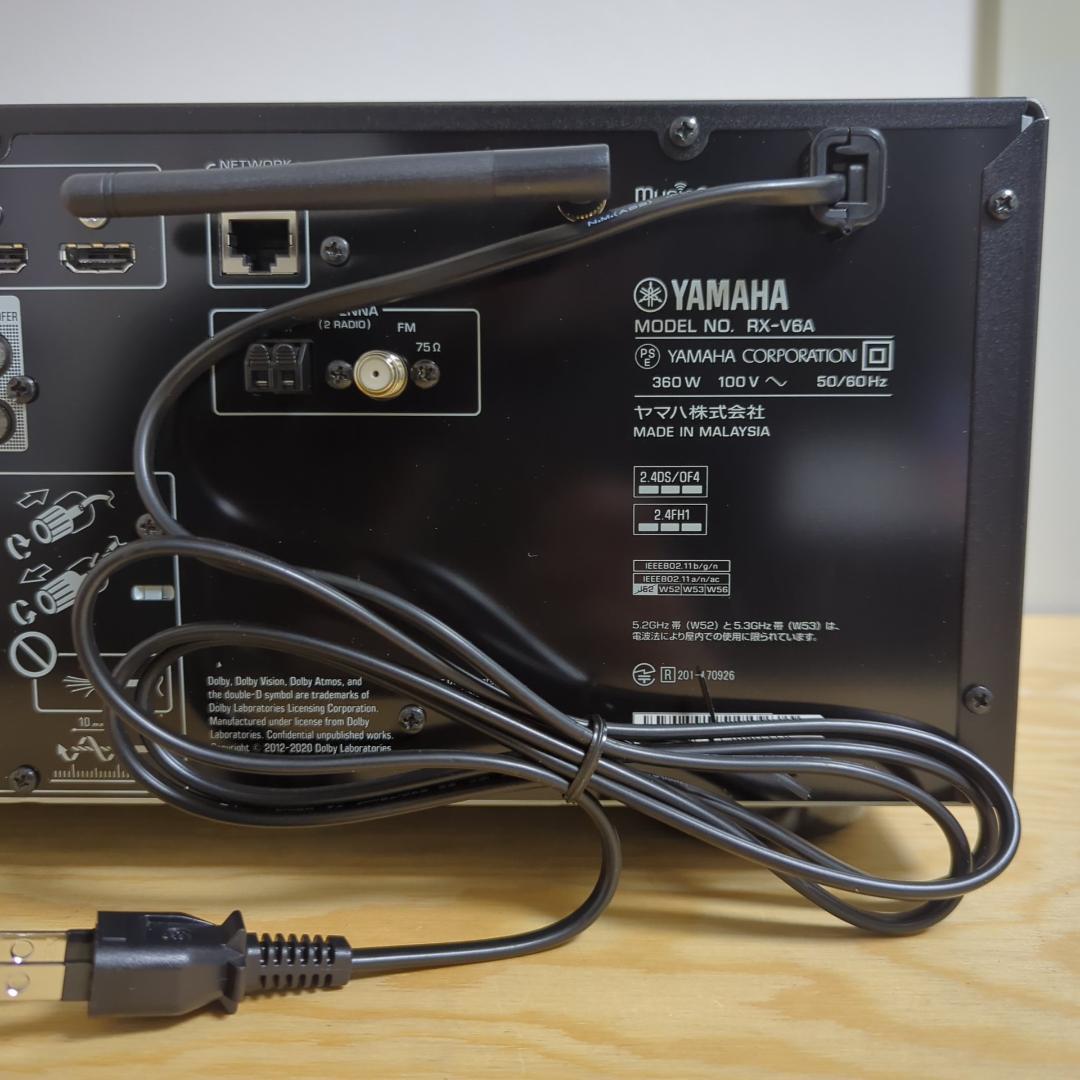 ヤマハ AVレシーバー AVアンプ YAMAHA RX-V6A 【動作極美品】