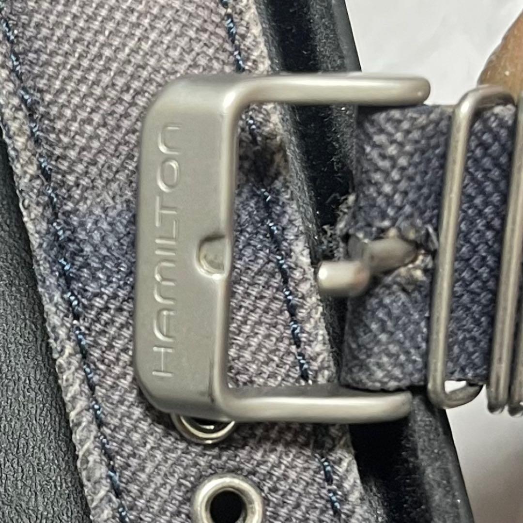 HAMILTON 手巻き時計 ミリタリー 青 Ships