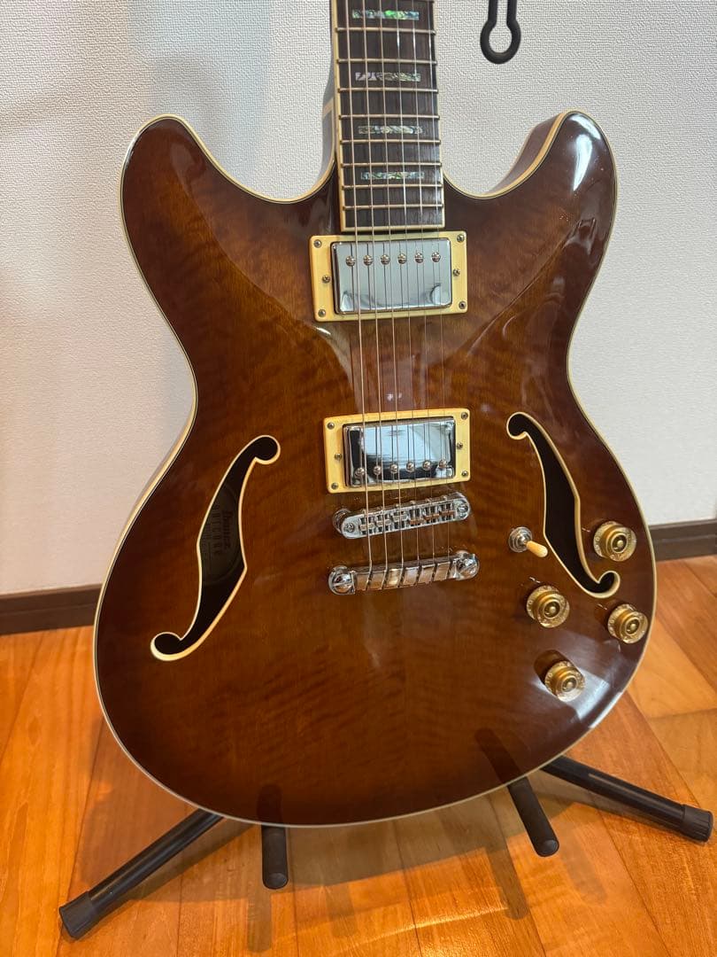 Ibanez エレキギター ブラウン セミホロウボディ