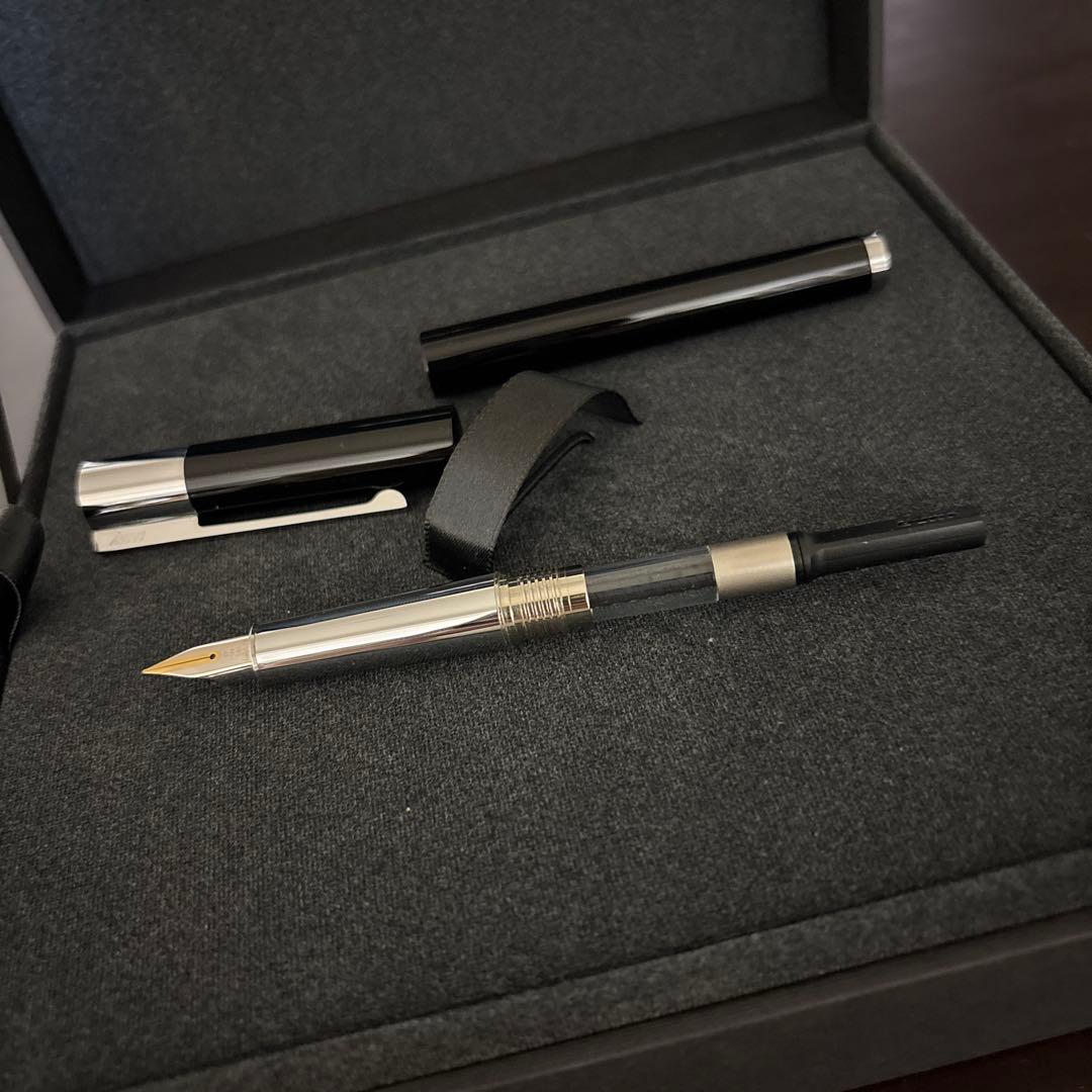 LAMY ラミー スカラ 万年筆 ピアノブラック EF 極細