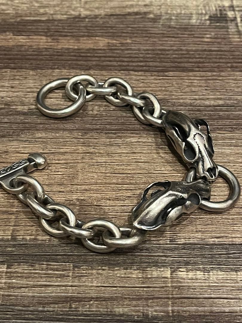 スカルデザイン　ブレスレット　シルバー925