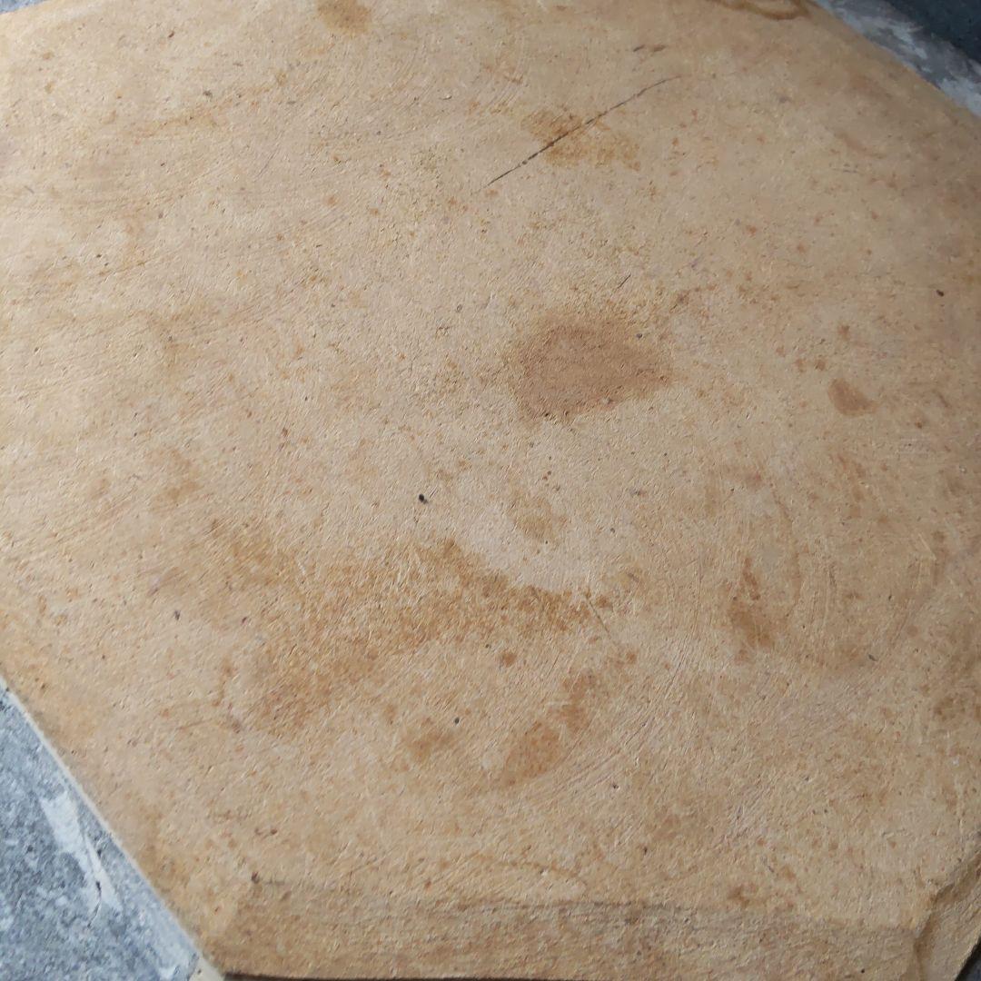 レア！アンモナイト化石 他生物の大理石八角形オブジェプレート！