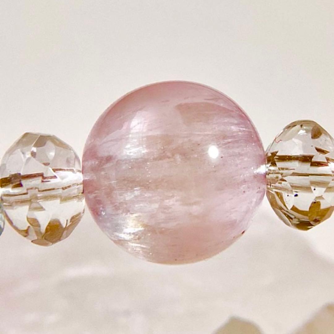 天然石★ブレスレット ストロベリークォーツ ♪ 371