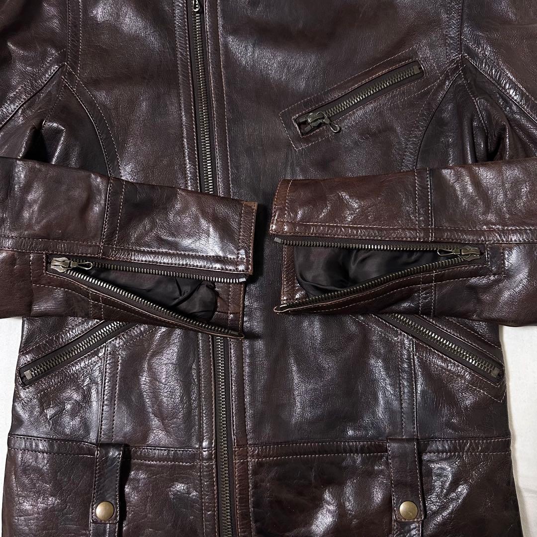 伊藤 SHELLAC シェラック カウレザー シングルライダース