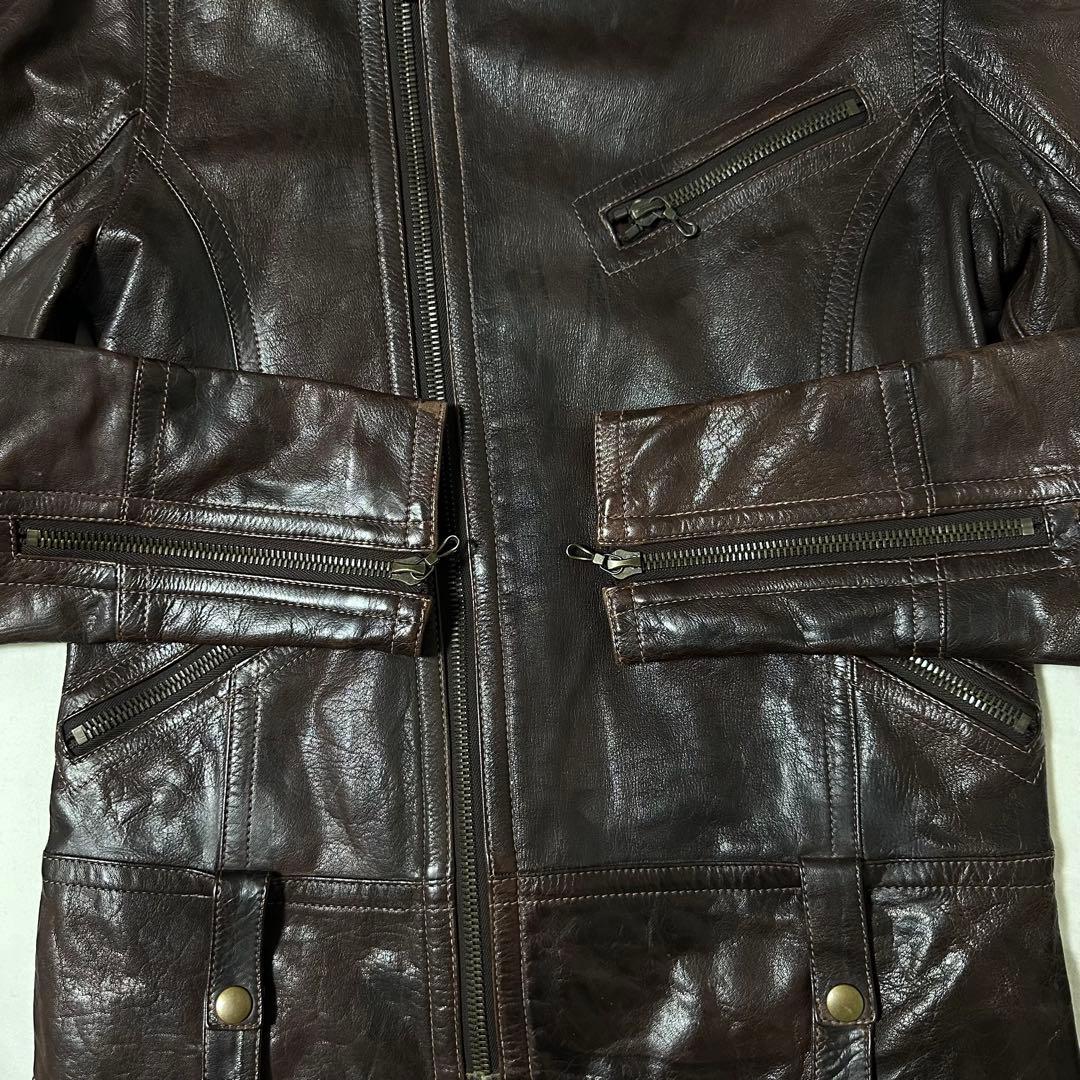 伊藤 SHELLAC シェラック カウレザー シングルライダース