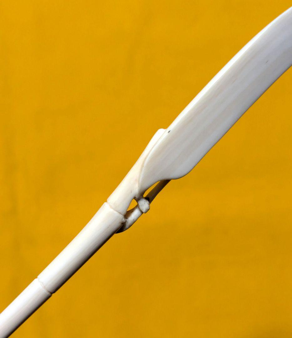 【閉店売り尽し】手彫り茶杓　笹之葉型