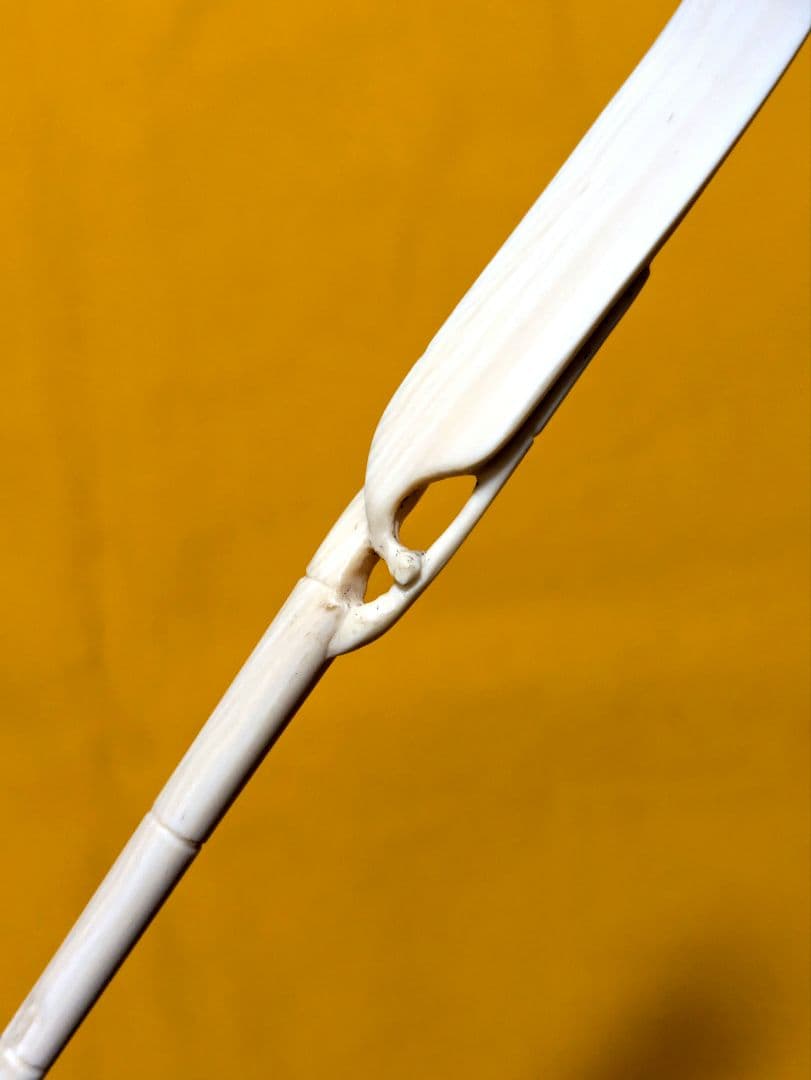 【閉店売り尽し】手彫り茶杓　笹之葉型