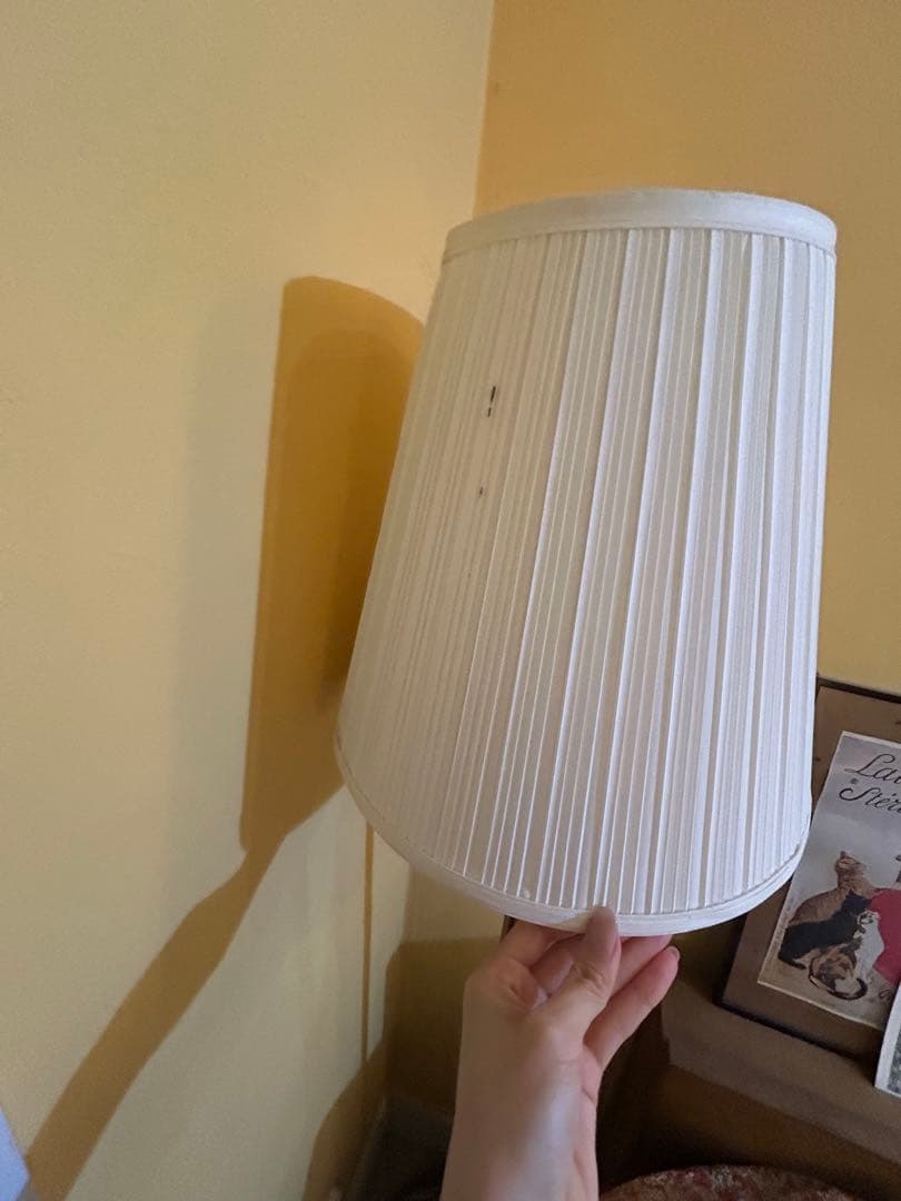 ちぃページ　アンティーク調　サイドテーブル&フロアライト