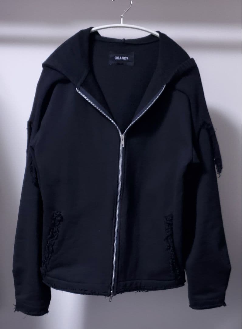 GRANCY ニットレイヤード ジップパーカー　Lサイズ