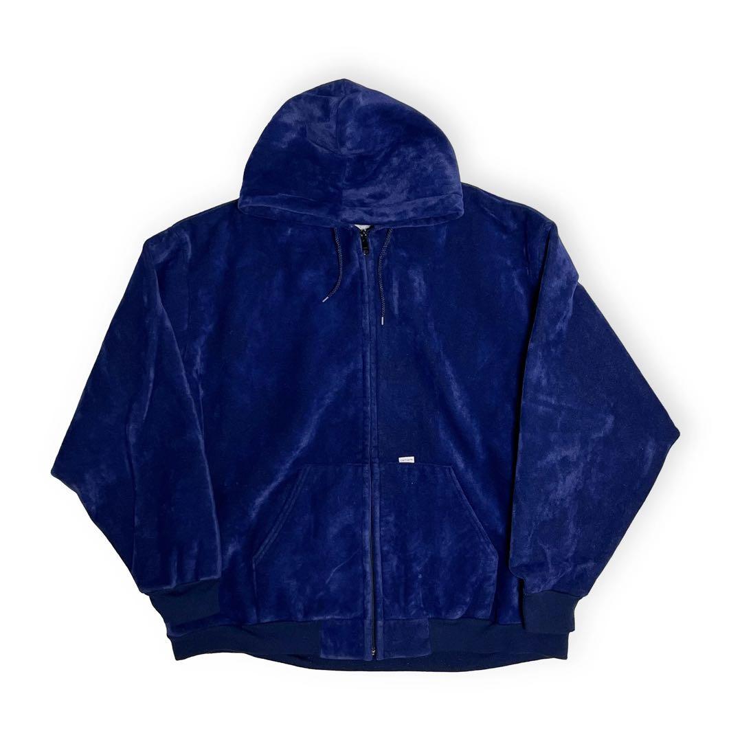 80's〜 Carhartt Velour Parka Navy 3XL