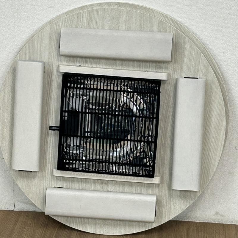 リバーシブル 折れ脚コタツ円形70WH スリムこたつ