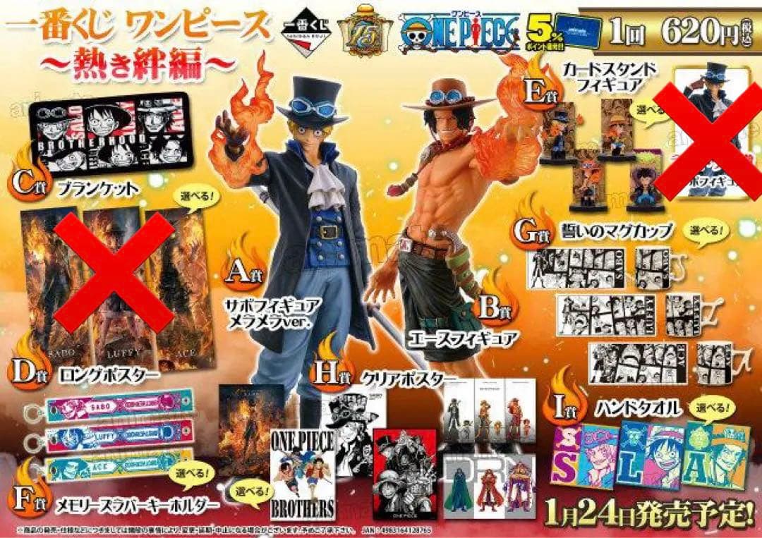 一番くじ　ワンピース　熱き絆編