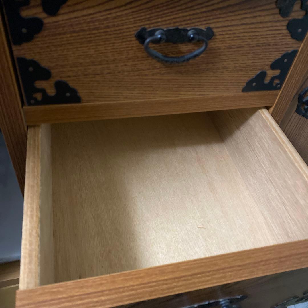 木製タンス 3引き出し 1扉付き