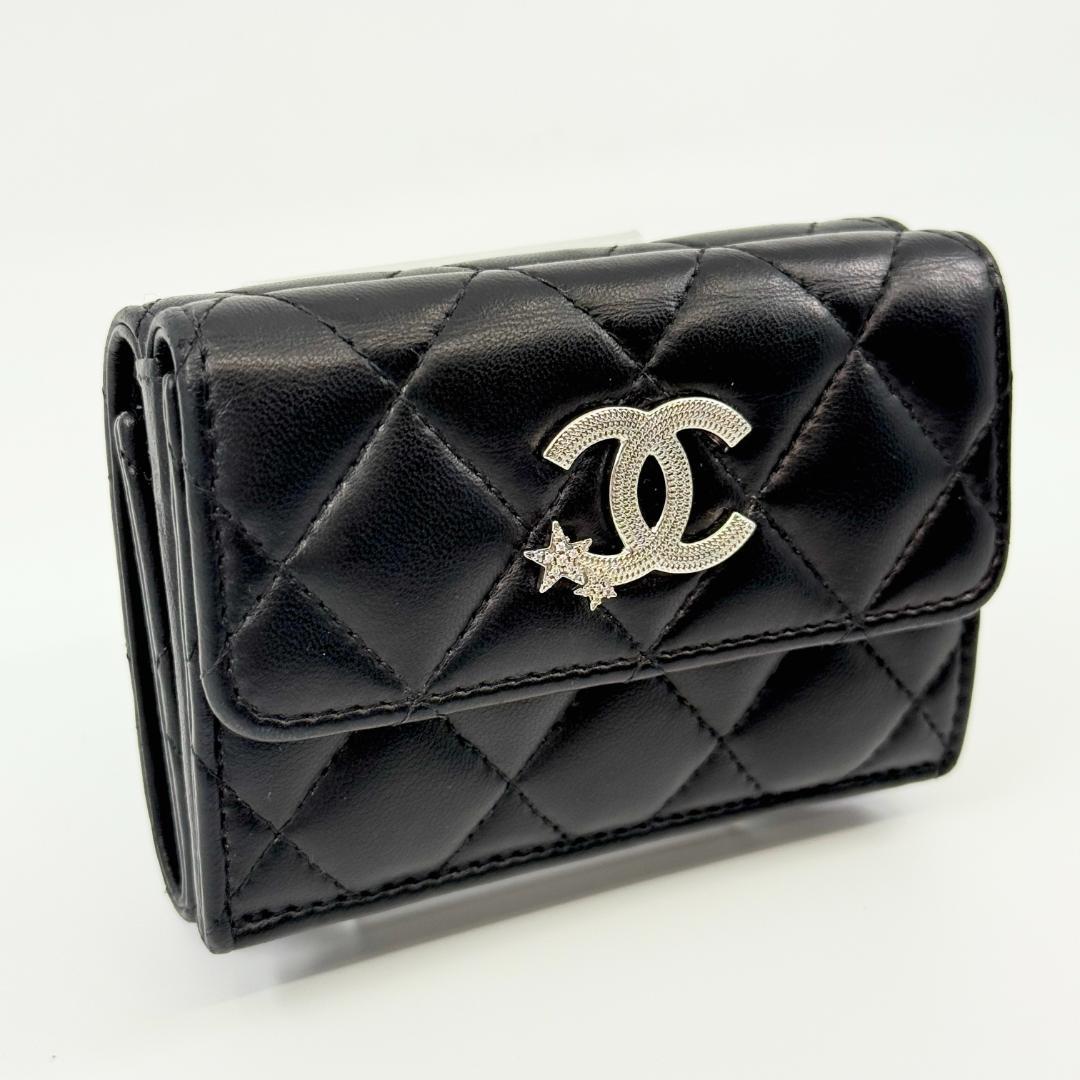 CHANEL シャネル マトラッセ 三つ折り財布