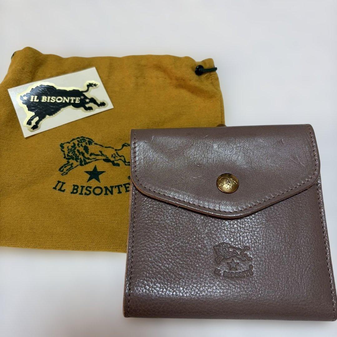 IL BISONTE イルビゾンテ　がま口　二つ折り財布