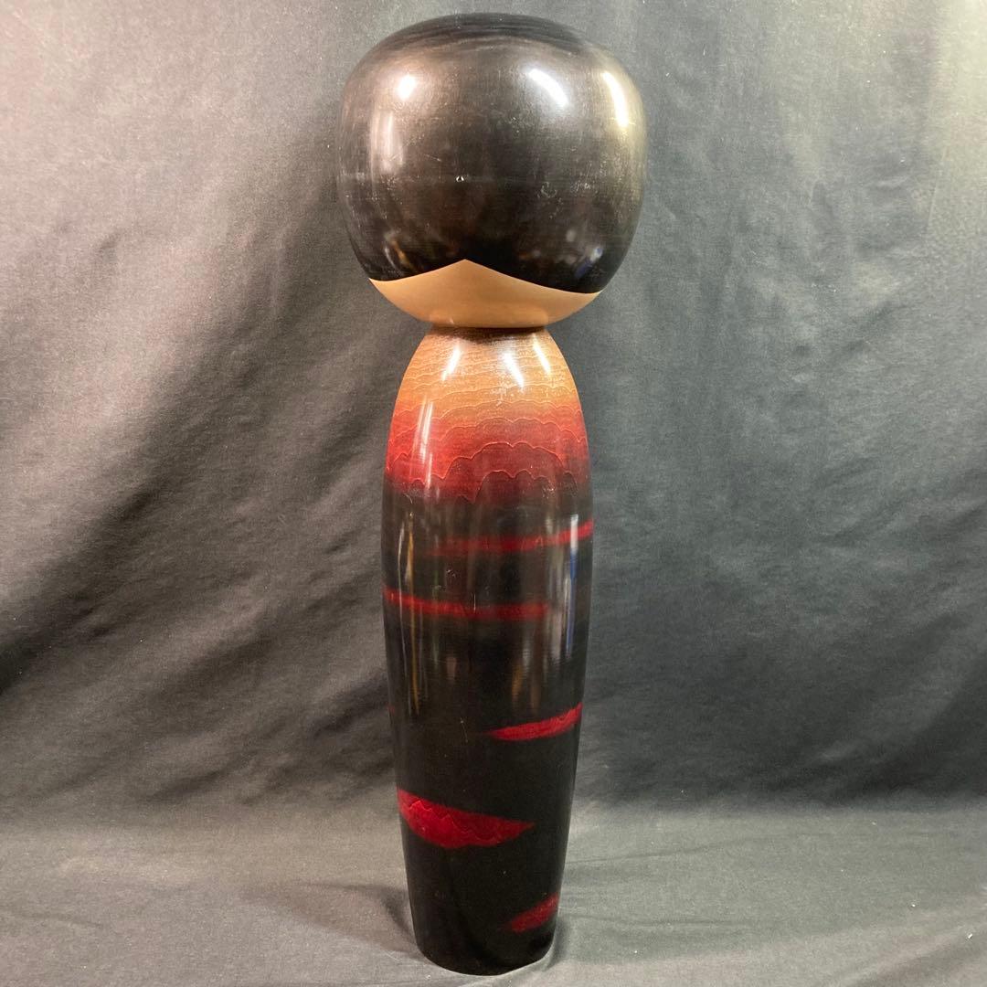 『稚児桜』 渡辺正雄 作 内閣総理大臣賞受賞 大型こけし 高さ約53cm