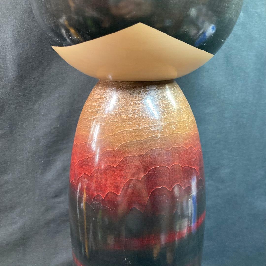 『稚児桜』 渡辺正雄 作 内閣総理大臣賞受賞 大型こけし 高さ約53cm