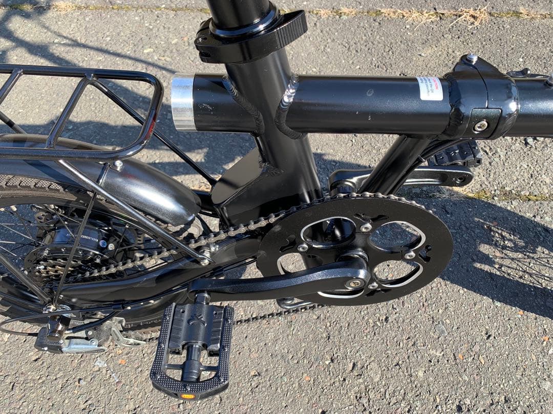 【動作確認済】送料無料HAIGEディスク式折りたたみ電動アシスト自転車16インチ