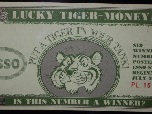 60’S★Esso★壁掛け★2★ビンテージ★エッソタイガー★ポスター★オイル