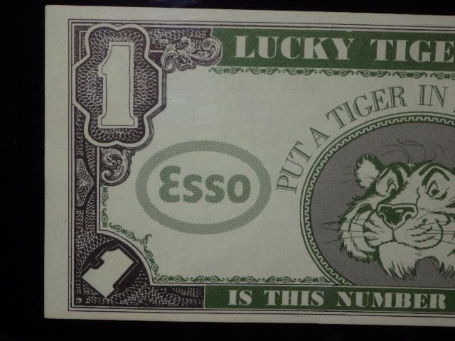 60’S★Esso★壁掛け★2★ビンテージ★エッソタイガー★ポスター★オイル