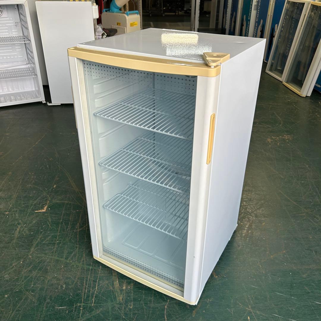 147業務用 冷蔵ショーケース オフィスコンビニ XW-105 左右開き 小型