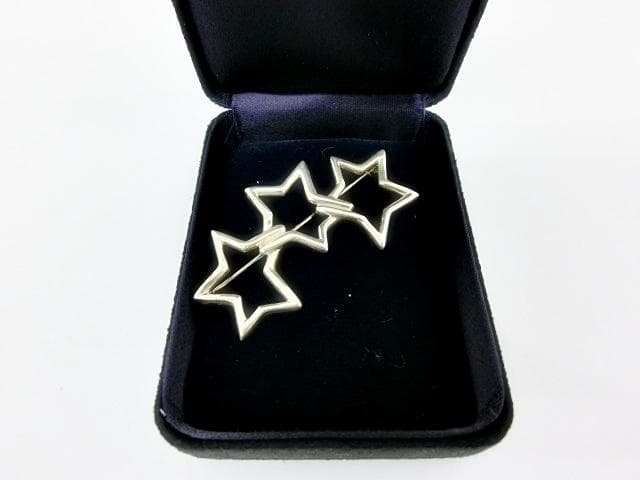 ティファニー ブローチ トリプルスター SV925 3星