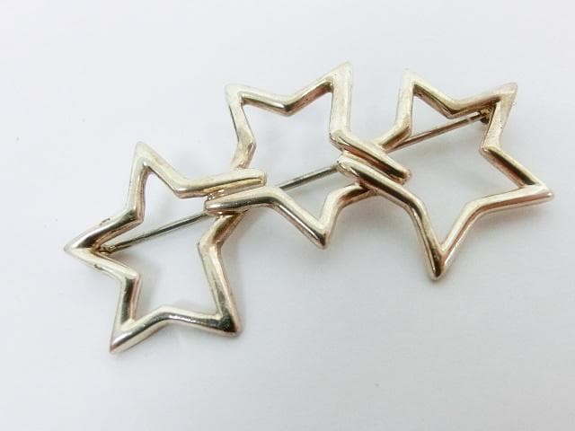 ティファニー ブローチ トリプルスター SV925 3星
