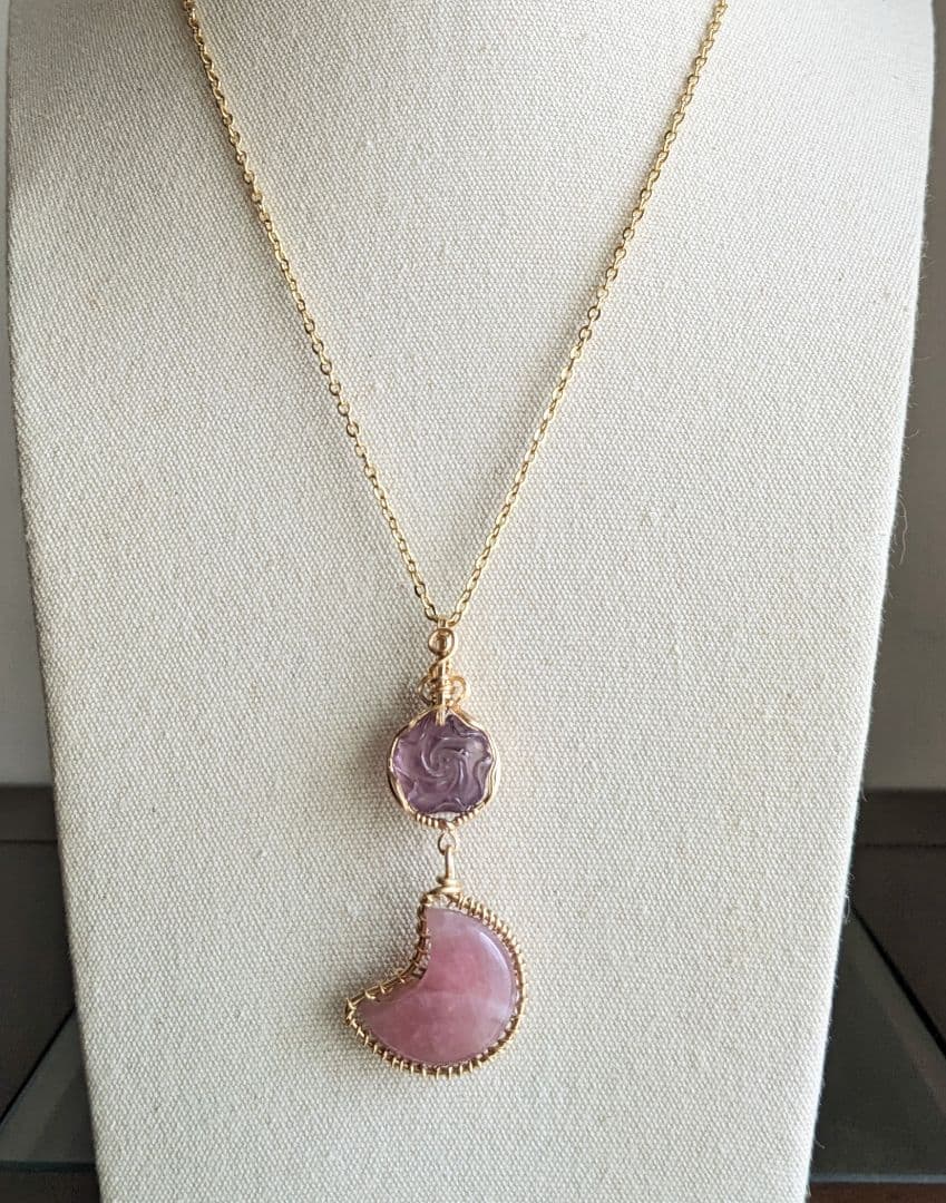 【専用】K14gfゴールデンルチル&ロマネサイトinシトリンペンダントT他1点