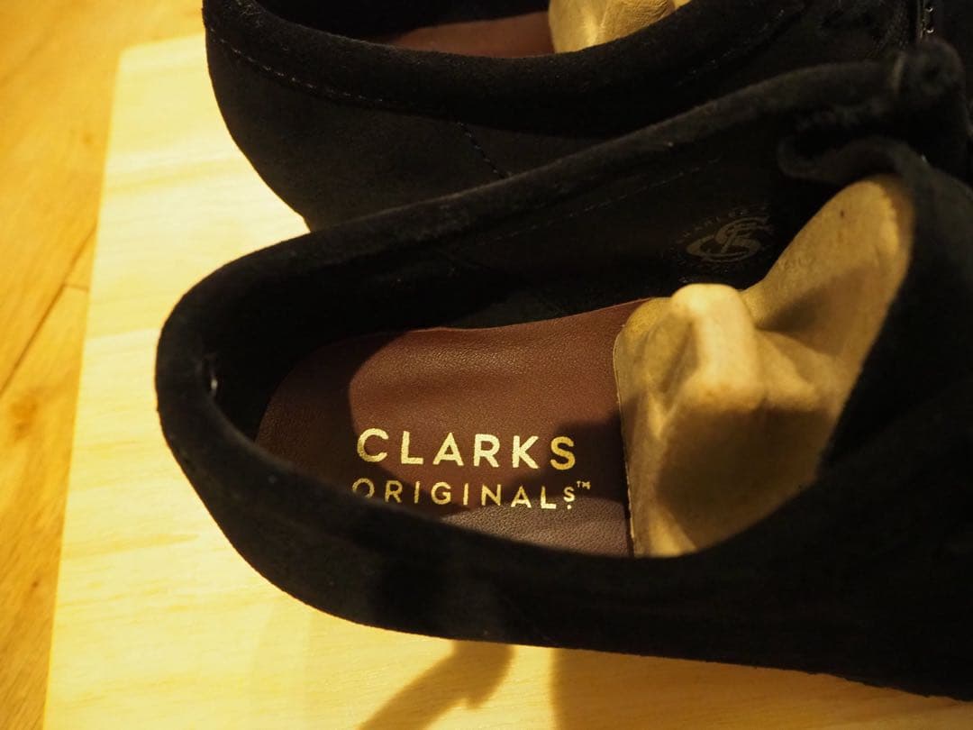 【着用1回美品】クラークス ワラビー ブラック 8 スエード ブーツ