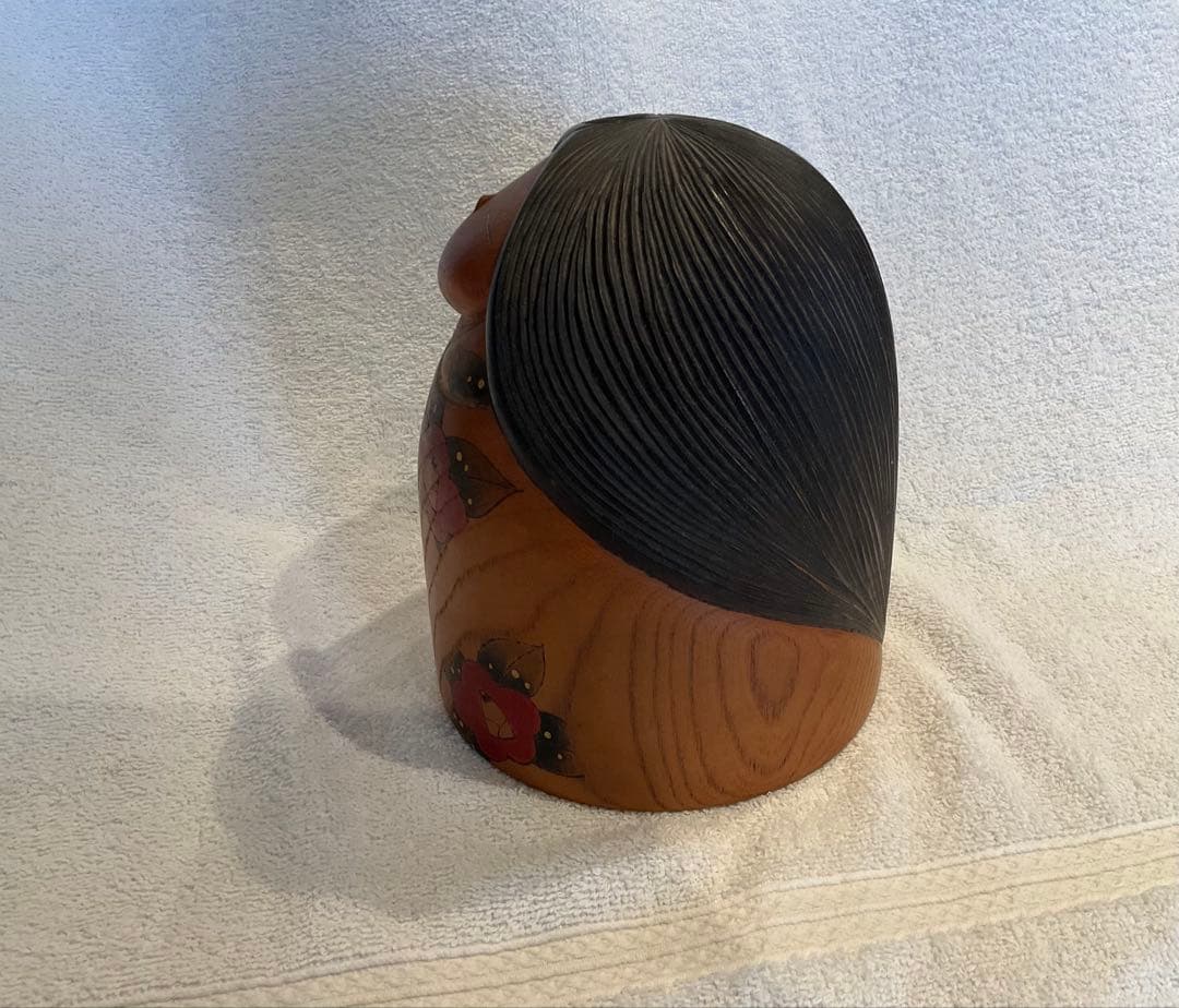 創作こけし　加藤作 1985年製　山椿