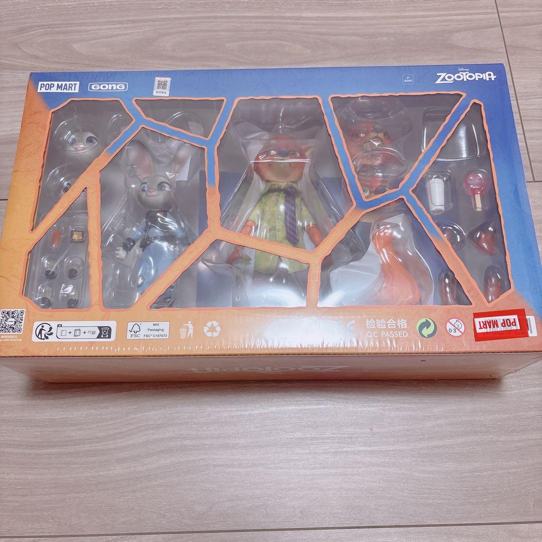 POPMART GONG【ズートピア】ニック ジュディ アクションフィギュア