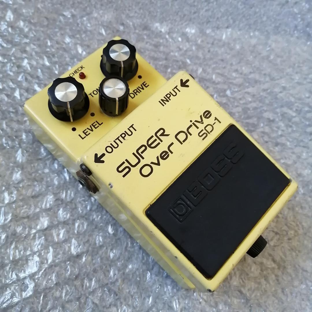 Boss SD-1 初年度 1981年10月製造 オペアンプNEC C4558C
