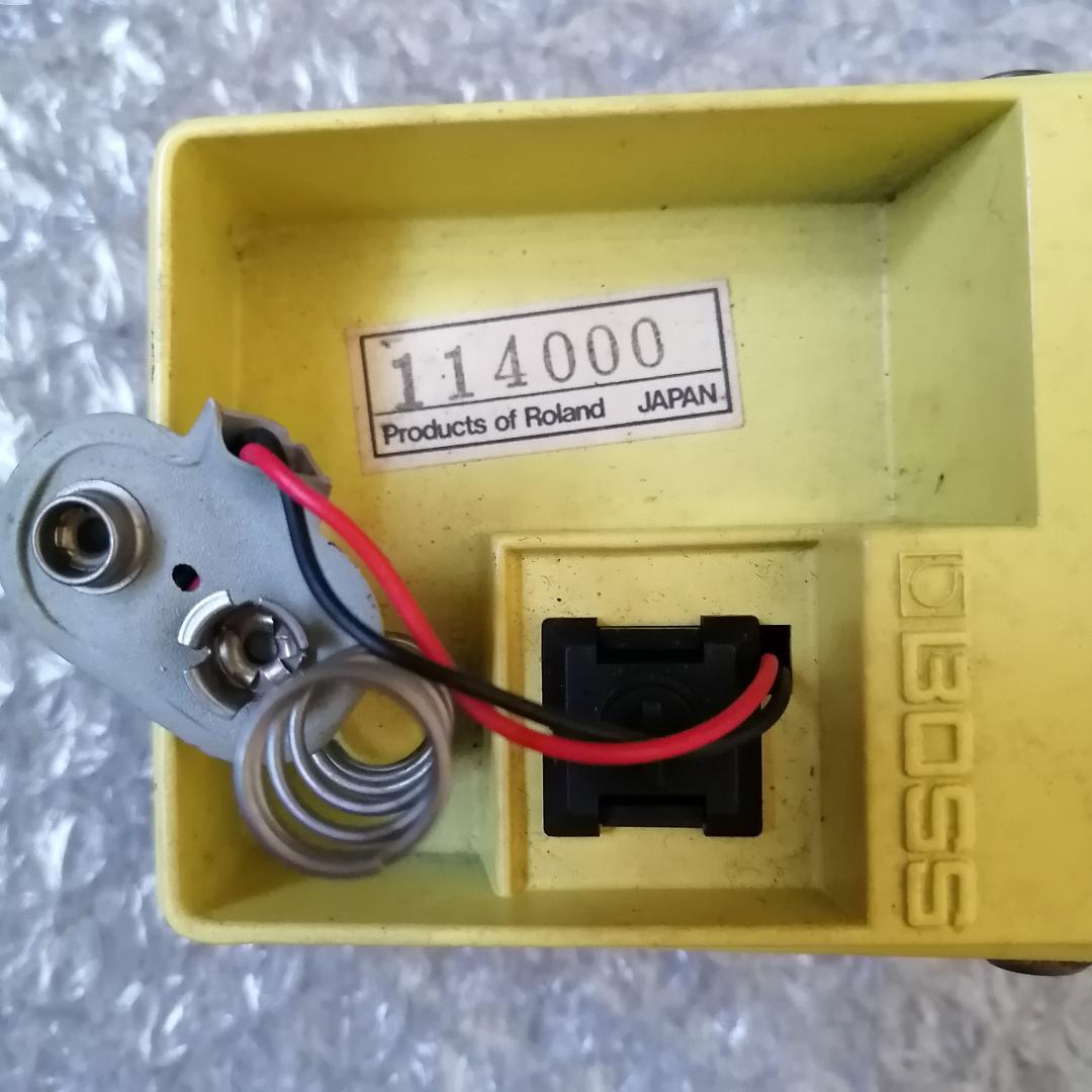 Boss SD-1 初年度 1981年10月製造 オペアンプNEC C4558C