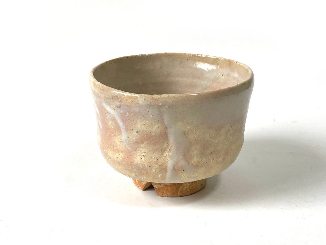 作家物　陶芸家　人間国宝　十代　三輪休雪　萩茶碗　萩焼　共箱　三輪休和